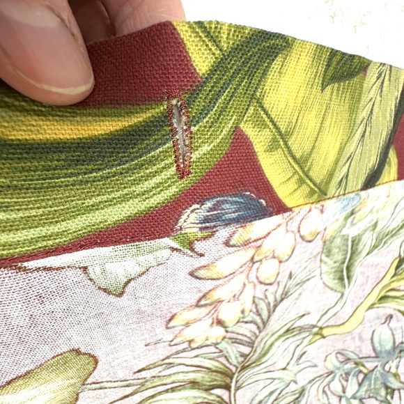 shower curtain WAVERLY cotton 70x72 traditional floral tropical multicolor - Picture 9 of 12